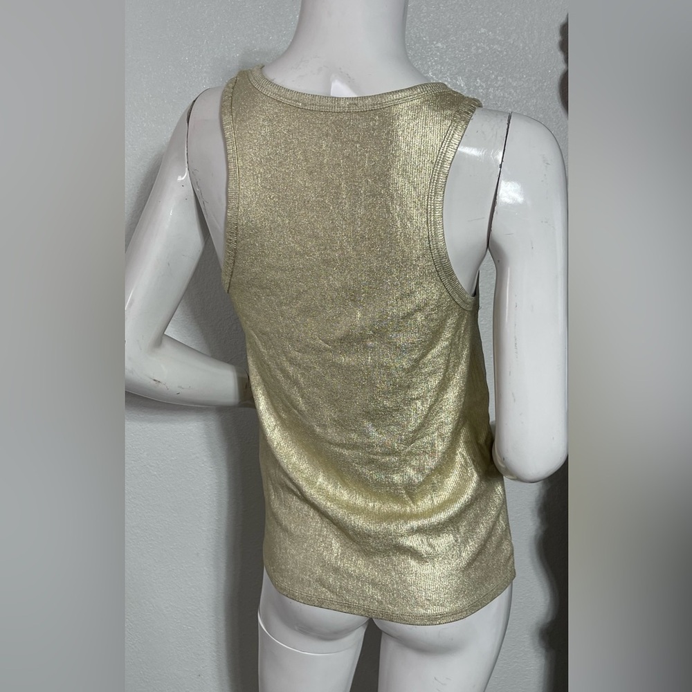Zara Cream Ribbed Tank Top - Picture 4 of 10